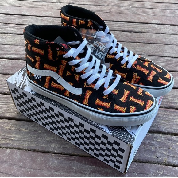VANS X THRASHER COLLAB SK8 HI SHOES SNEAKERS MENS 10.5 WOMENS 12.5 NiB UNISEX - Picture 9 of 9